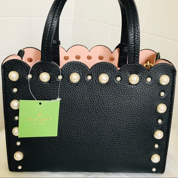 Kate Spade Black hayes Street pearl Sam Satchel - Picture 5 of 8